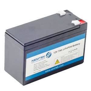 Batterie lithium-fer (LiFePO₄) de Nemtek 12V 7AH